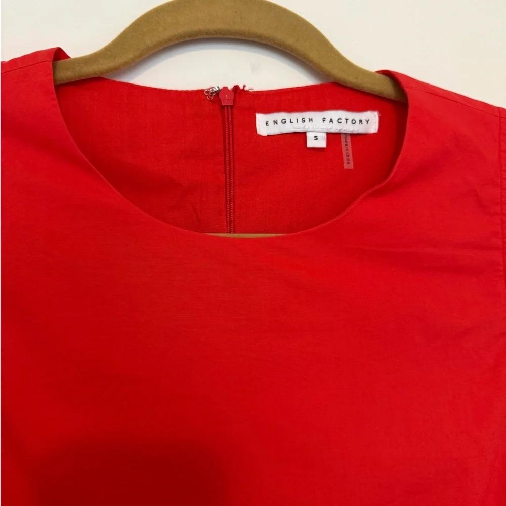 English Factory Red Ruffle Dress - Picture 3 of 5